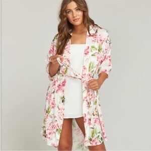Show Me Your Mumu Brie Floral Robe- OS.  B111